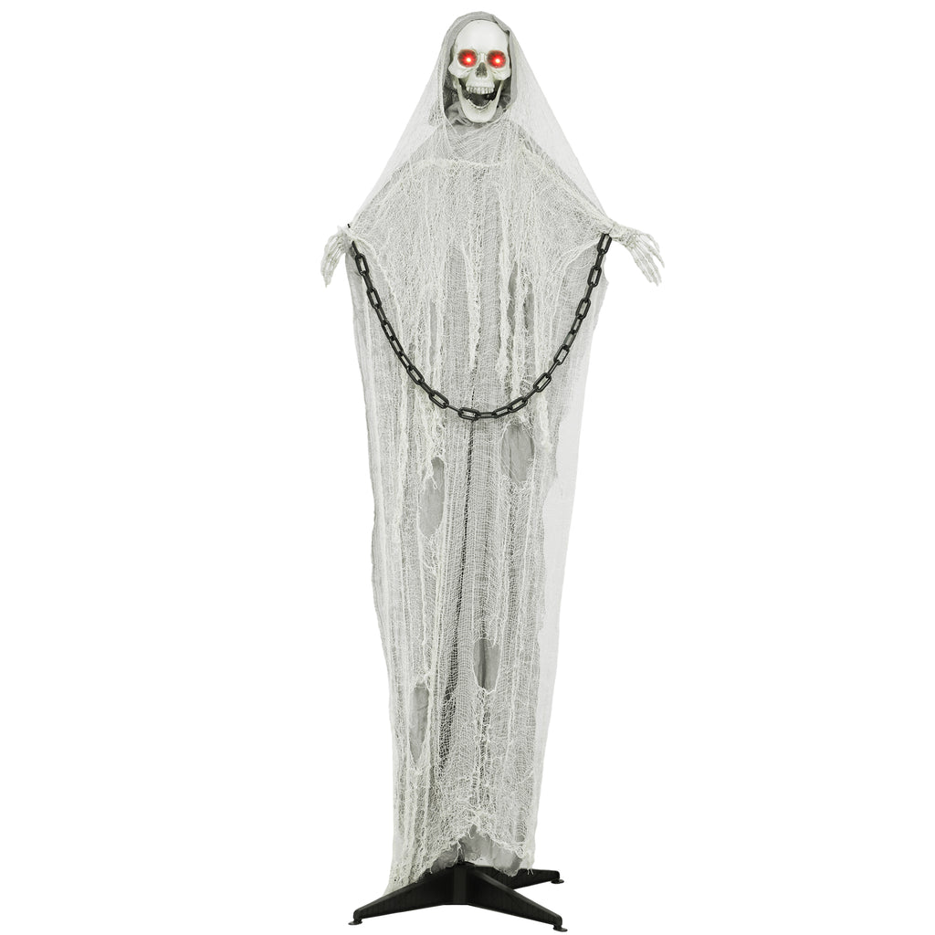 Grim reaper with red glowing eyes