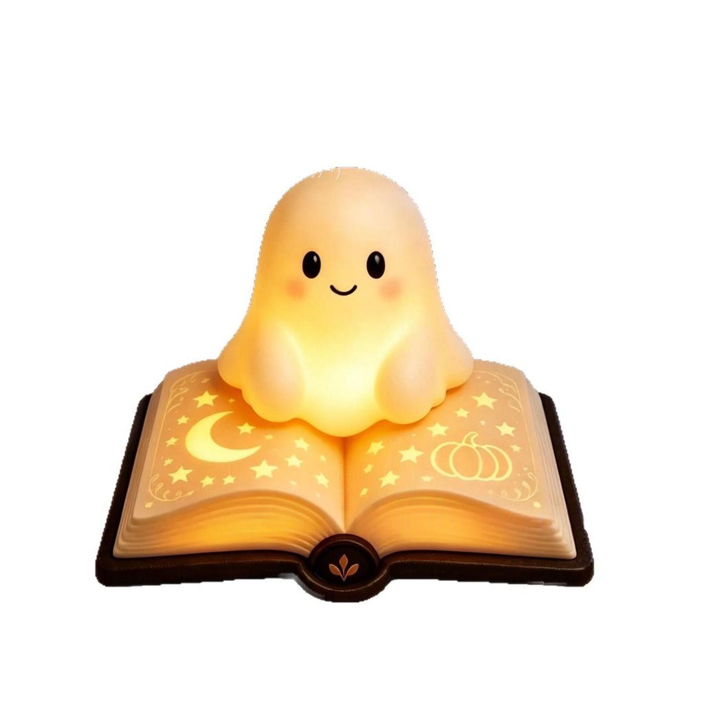 Glowing Spell Book Ghost Night Light