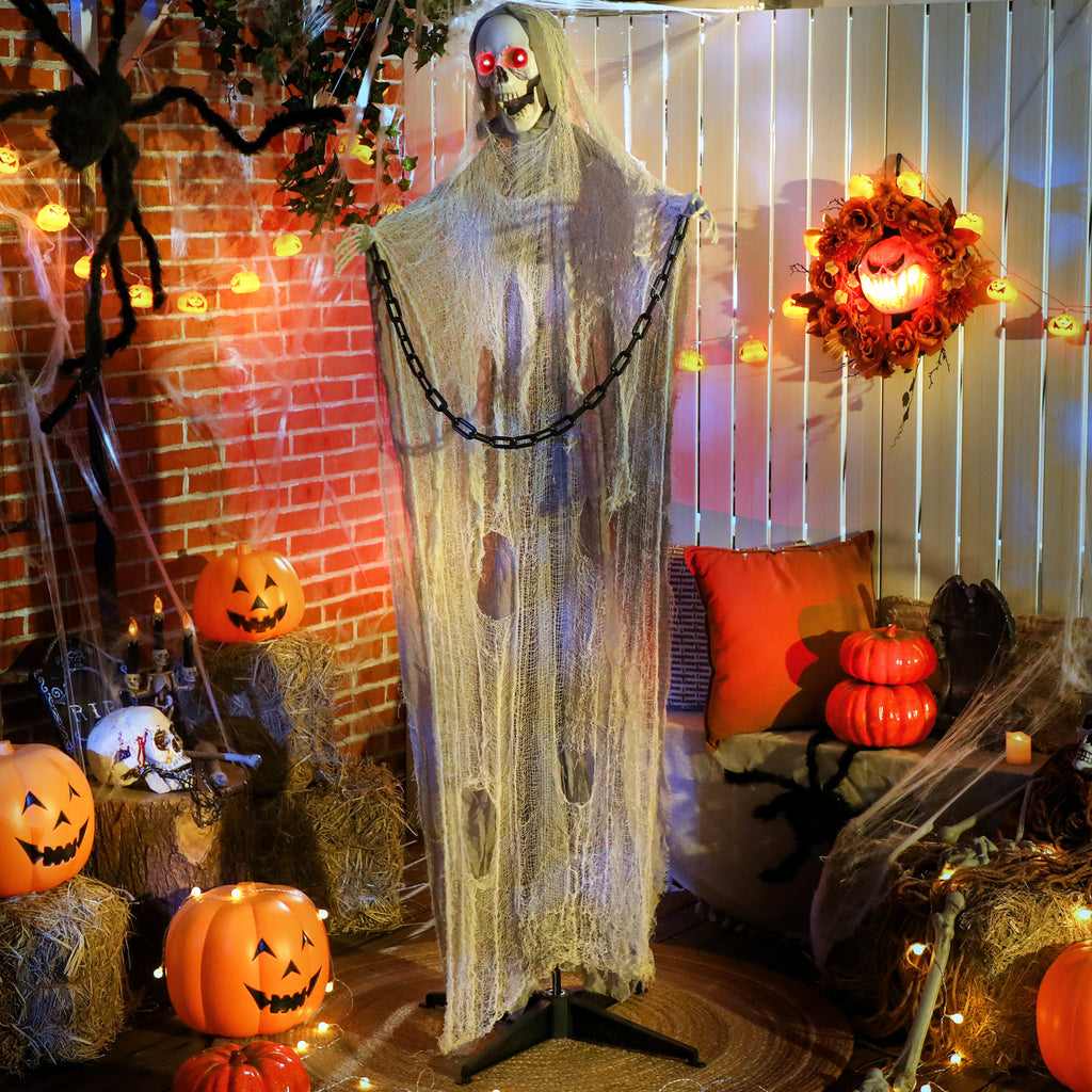 Life-size animated grim reaper