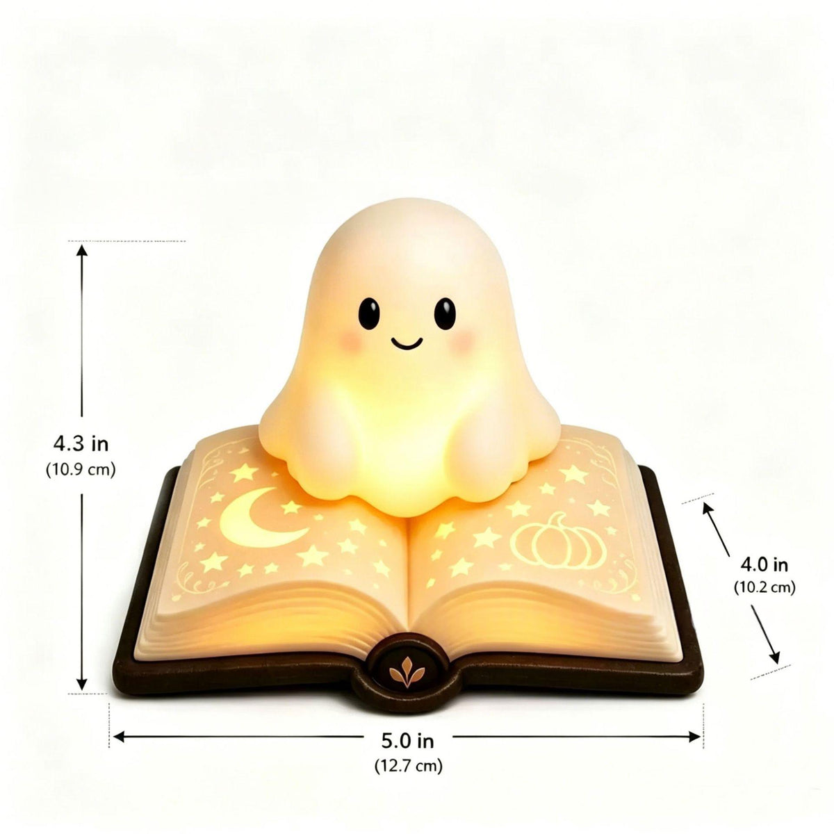 Glowing Spell Book Ghost Night Light