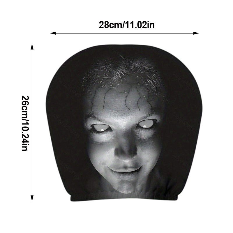 Creepy Ghost Car Headrest Covers (2-Pack)