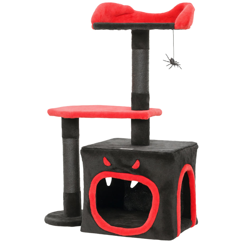 Gothic coffin cat tree
