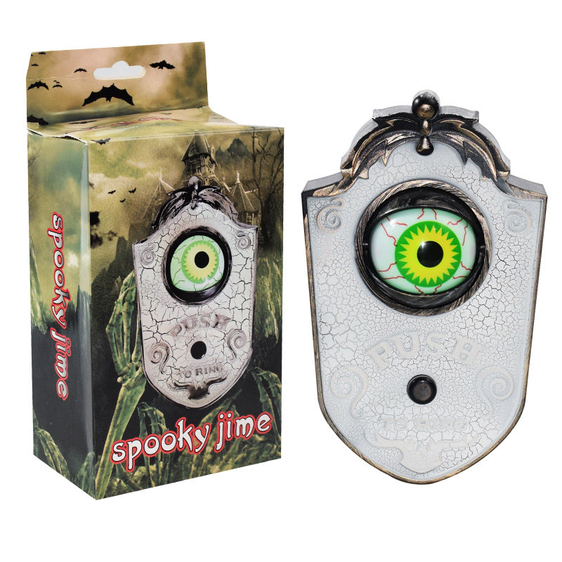 One-eyed haunted doorbell