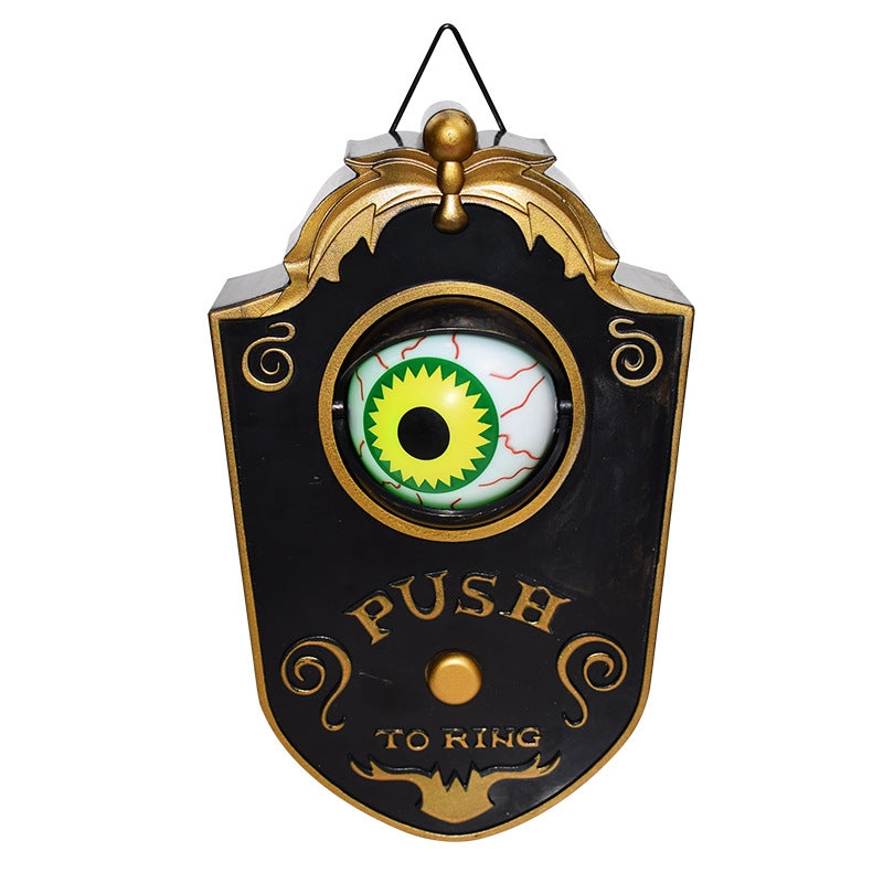 Black haunted doorbell