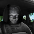 Creepy ghost face car headrest cover